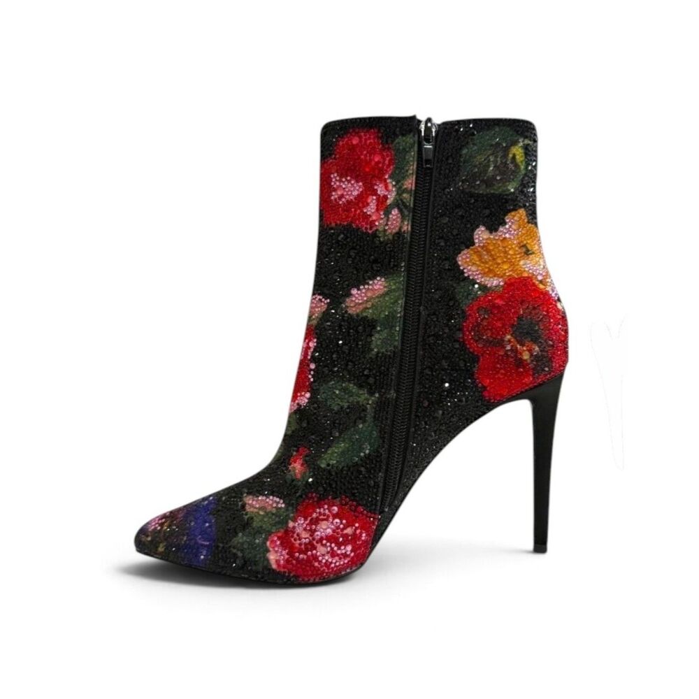 Betsey Johnson Women's Belle Rhinestone Stiletto Heel Booties, NWT! Size 10 - Picture 4 of 13